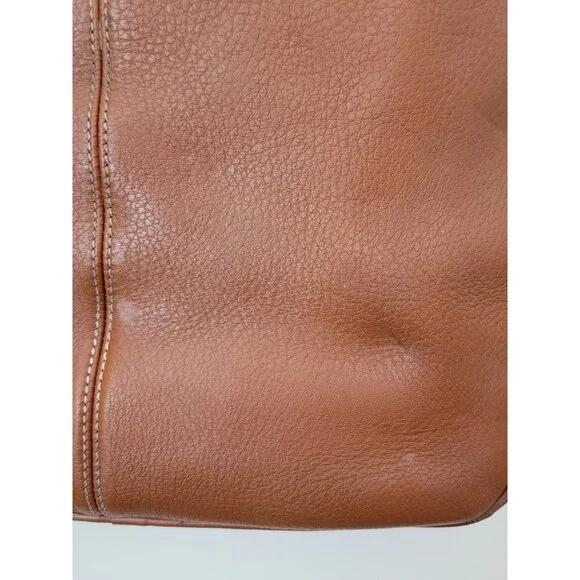 Dooney & Bourke Caramel Brown Pebble Leather Shoulder Crossbody Bag Purse - Picture 12 of 16